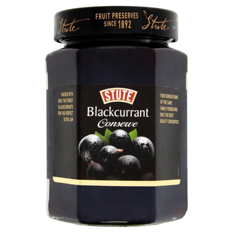 Stute Blackcurrant Conserve Jam --340gm