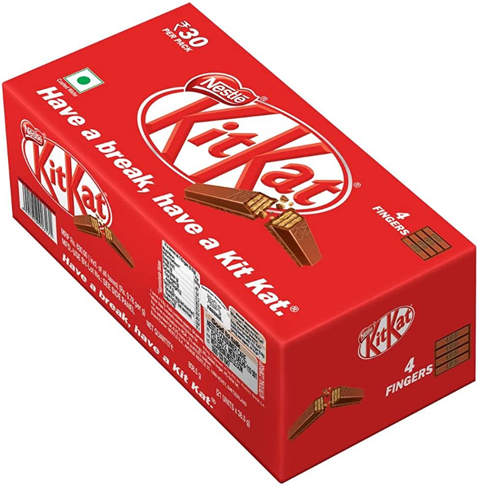 Nestle kitkat 4finger chocolate 21pcs box